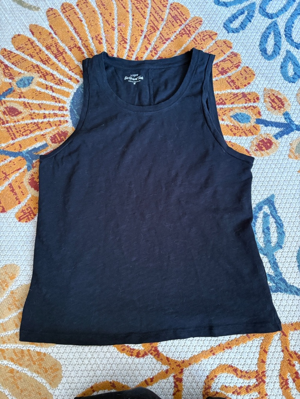 J. Crew Black Sleeveless Tank Top size M
